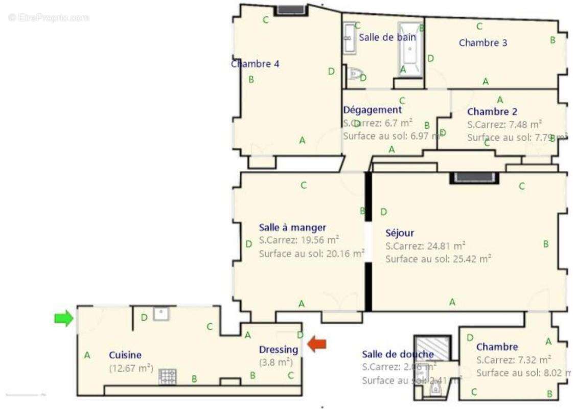Appartement à PARIS-1E