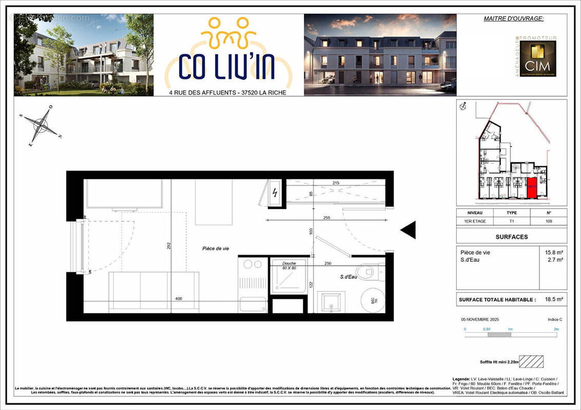 Appartement à LA RICHE