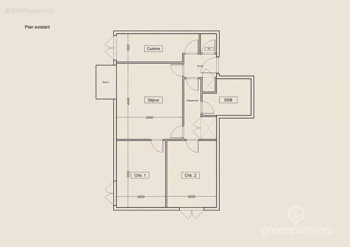 Appartement à PARIS-20E