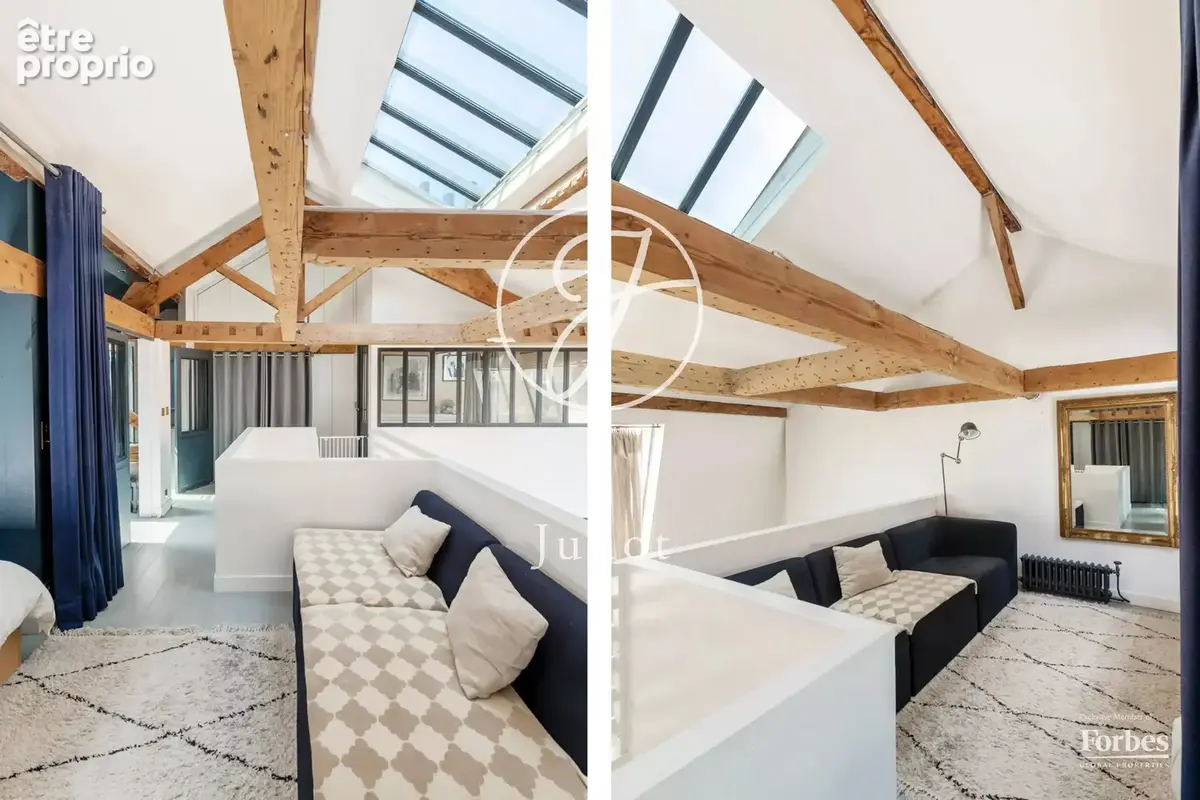 Paris 18e - MONTMARTRE / CAULAINCOURT - Atelier d'artiste - 88,26m² au sol - 77,55m² Carrez - 2 chambres - Dernier étage - photo 18