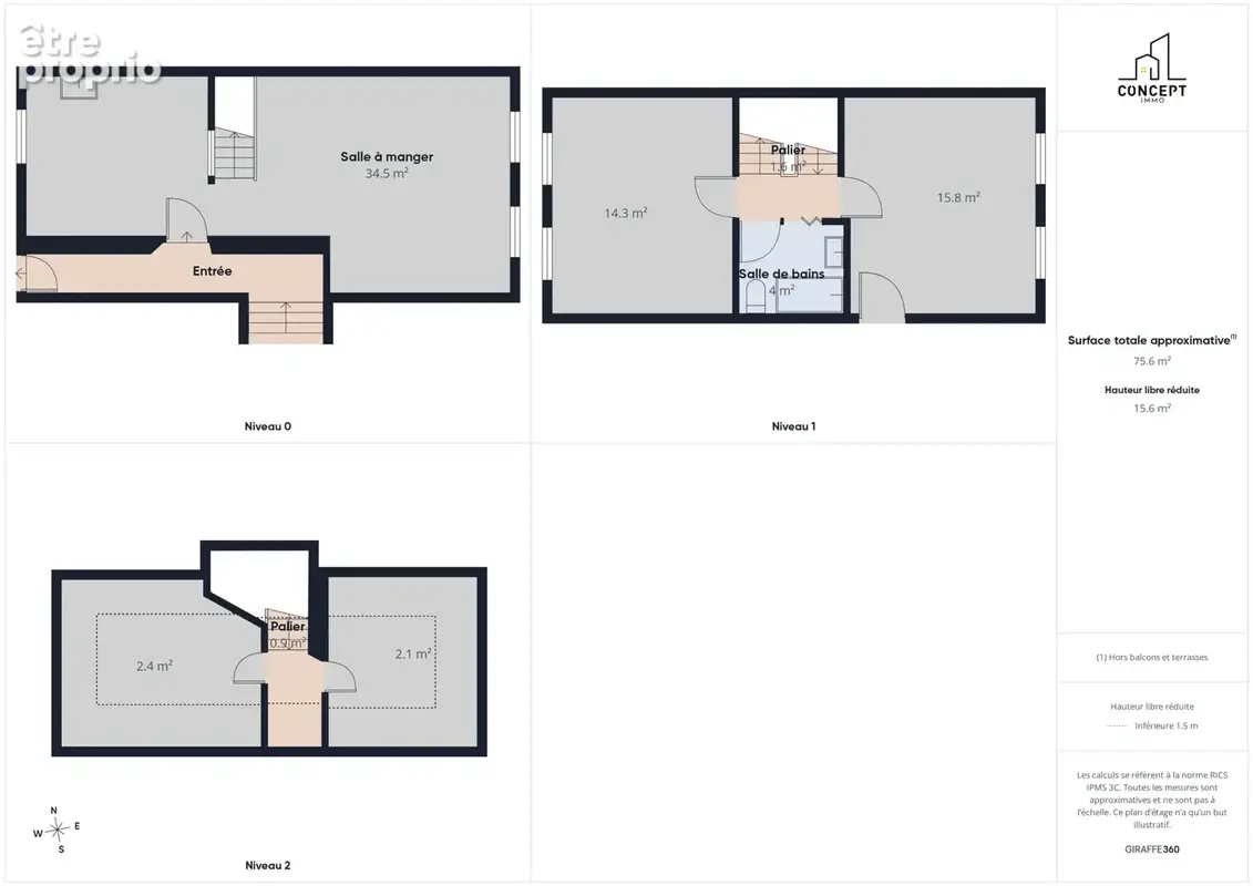 # j719 - a vendre - maison - morlaix - 97 m2 - photo 14