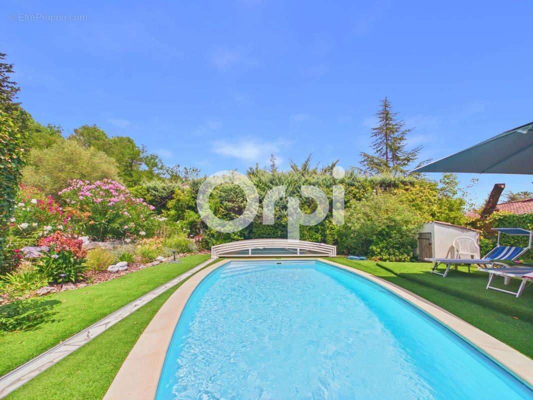 Maison individuelle - montauroux / chateau tournon - terrain paysage clos + piscine + annexes dependances - photo 13