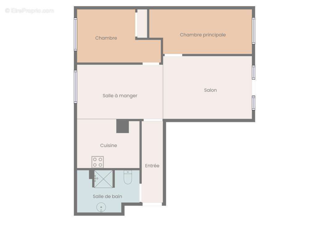 Appartement Brest entièrement rénové T3 – 67 m² - Menez Paul - photo 9