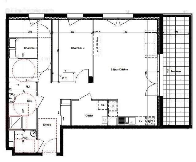 Appartement trois pièces récent au dernier étage + garage  et place de stationnement - photo 9