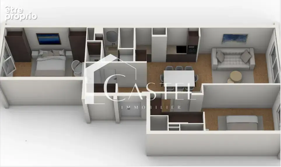 Proche centre, petite résidence, appartement de 3 pièces entièrement rénovée - photo 8