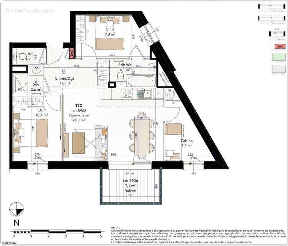 Appartement 67 m² à Macot-La-Plagne  - photo 5