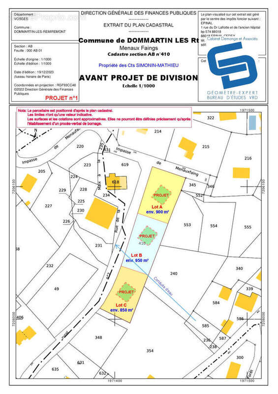 2023-12-19_DOMMARTIN_AVP1_SIMONIN - Terrain à DOMMARTIN-LES-REMIREMONT