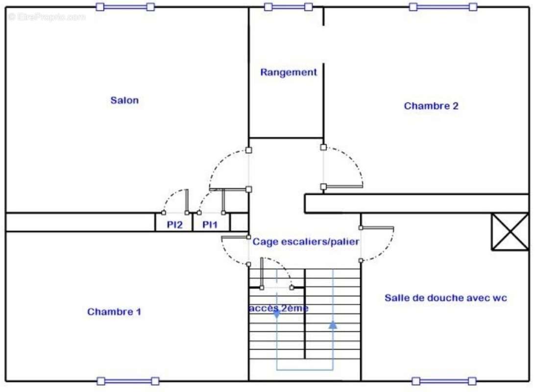 Authenticité et espace : grande maison mitoyenne en pierre avec 5 chambres à vendre à CHINDRIEUX avec garage et terrain proche d - photo 26