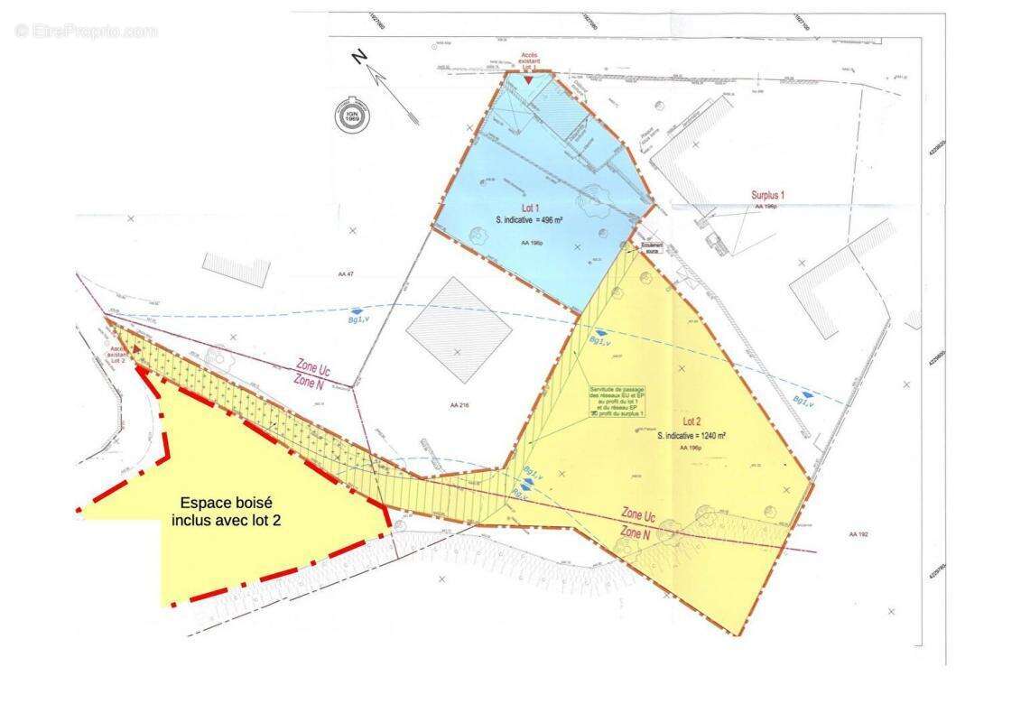Terrain à LA COMBE-DE-LANCEY