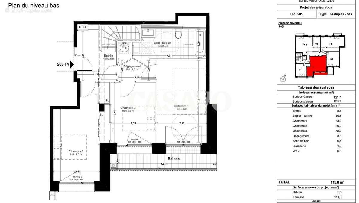 Appartement à ISSY-LES-MOULINEAUX