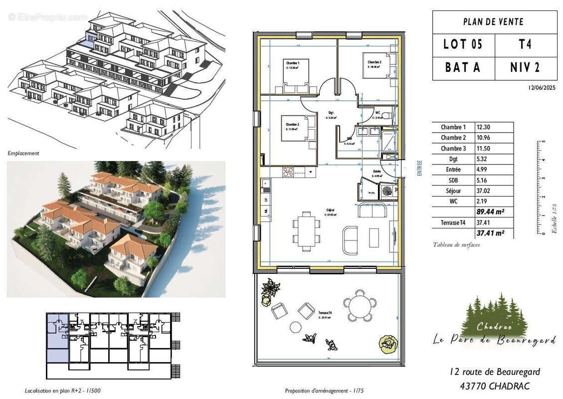 Nouveauté dans le NEUF : Parc de Beauregard : F4 avec terrasse - photo 6