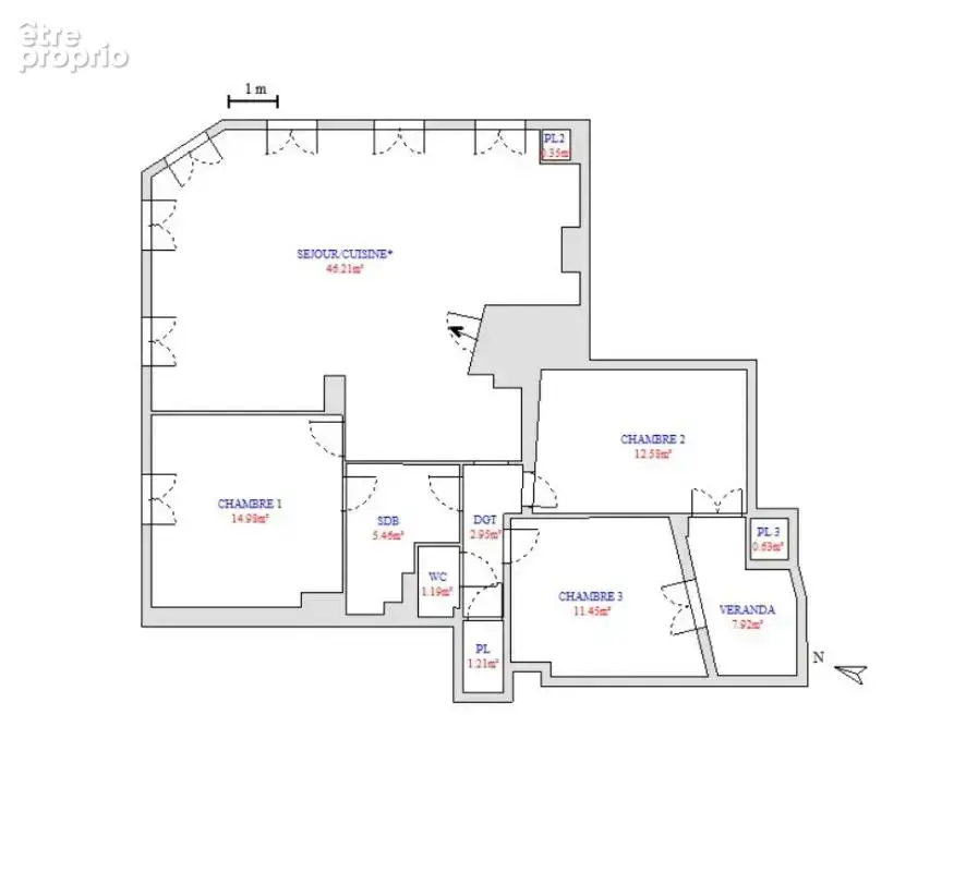 Appartement 3 chambres avec véranda et cave - photo 10