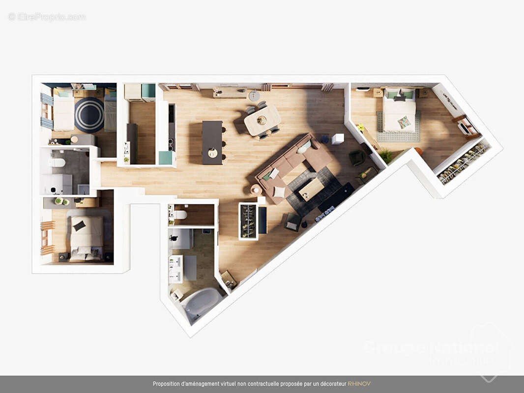 Appartement à réinventer dans une résidence avec piscine - photo 3