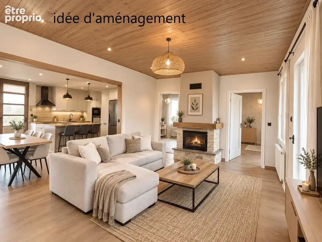 LE PEAGE DEROUSSILLON, maison plain-pied, 77 m2 habitables, 4 chambres, terrain 653 m2 - photo 6