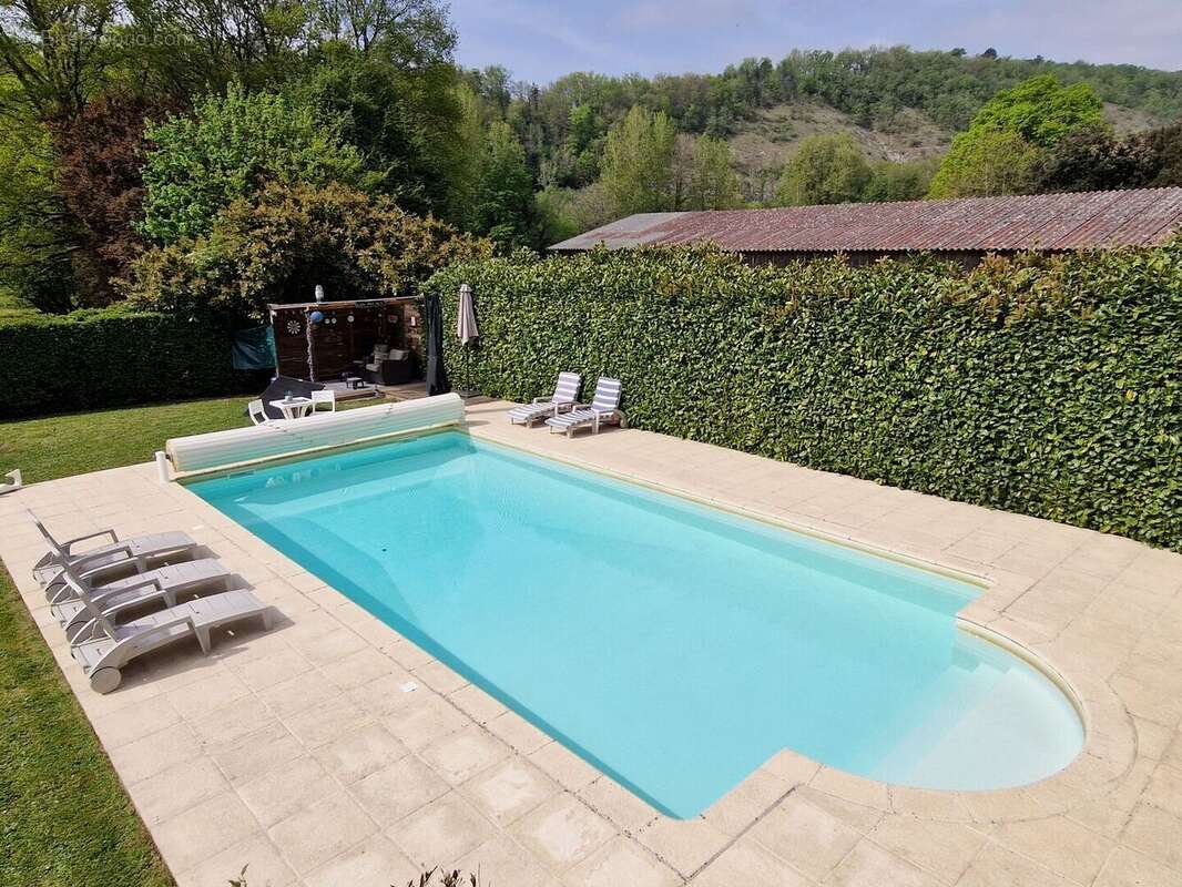 Propriété avec Maison d'habitation, Maison d'amis, Studio, Piscine, parc et jardin 7418m2 jusqu'à la rivière. - photo 3