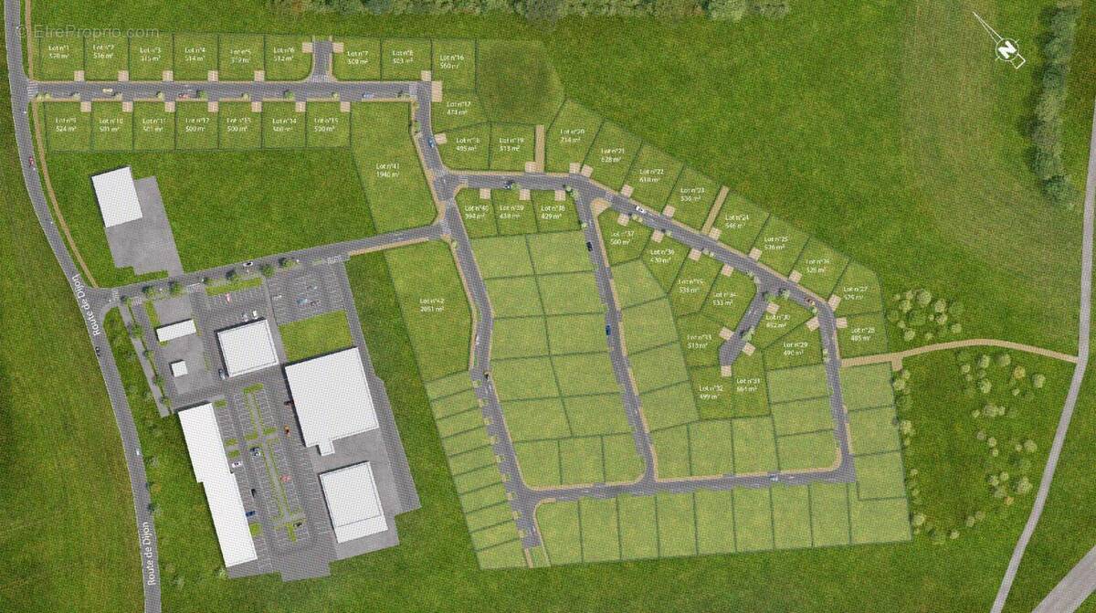 Terrain à MIREBEAU-SUR-BEZE