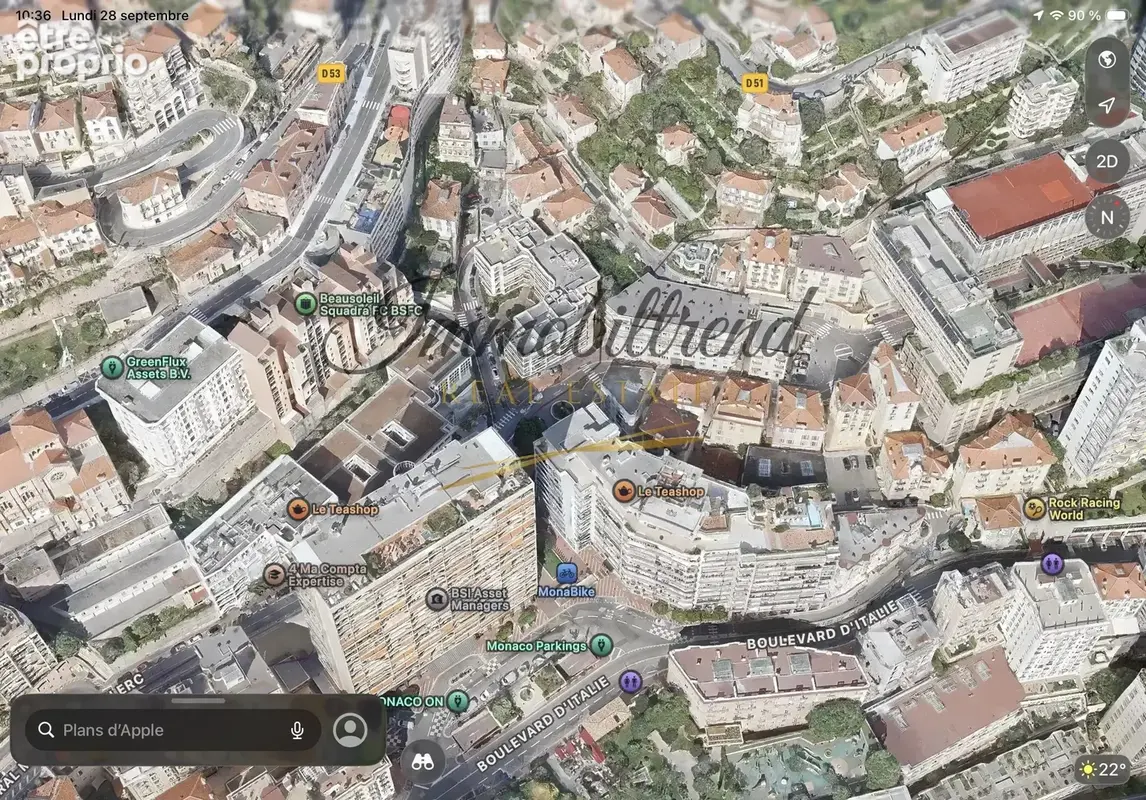 Beausoleil limite Monaco-Place des Moulins, 2 pieces de 50,7 m2 avec cave et garage fermé - photo 22