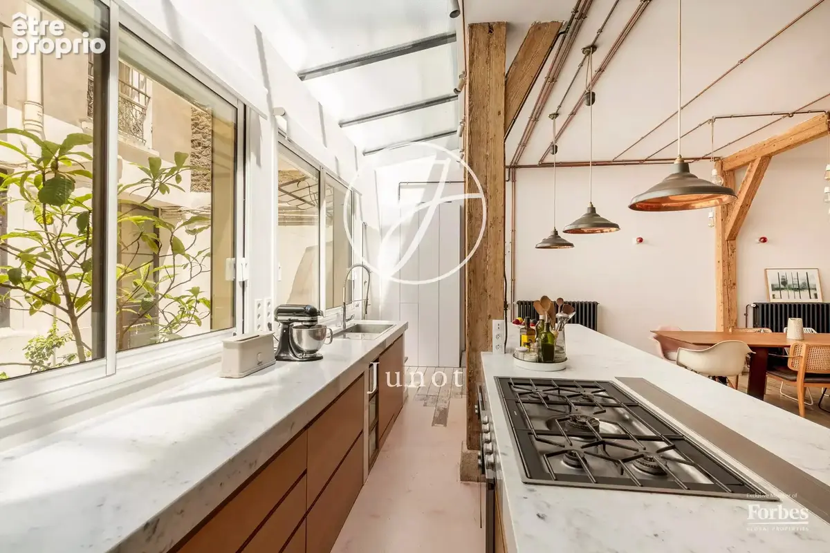 Paris 19e - BUTTES BERGEYRE / BELLEVILLE - Loft - 145,60m² Carrez - 166,30m² au sol - 3 chambres - Volumes - photo 3
