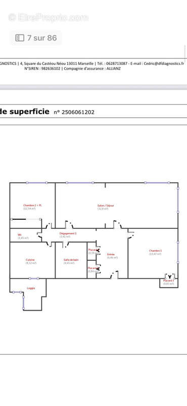 Appartement à MARSEILLE-5E