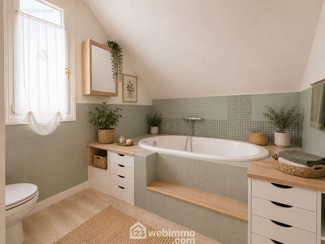 ... le côté baignoire (photo projet)