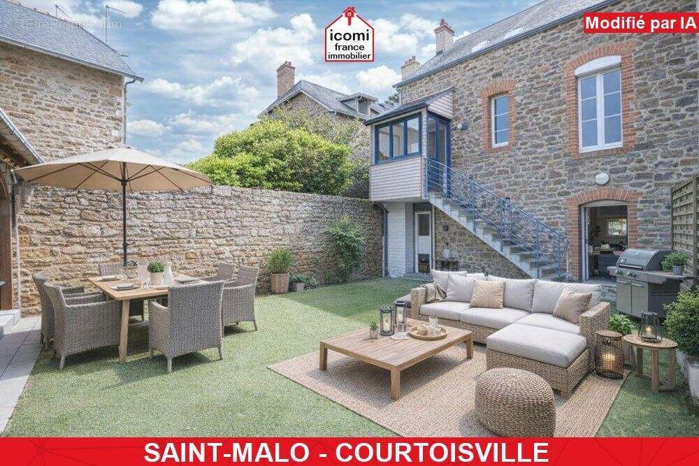 Ille-et-vilaine - saint-malo (35400) - a vendre - maison - t7 - 5 chambres - idealement situe - maison de caractere - beau poten - photo 6