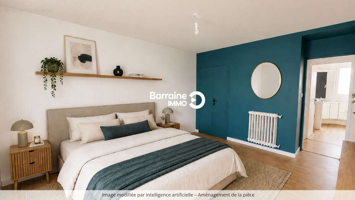 A vendre brest corniche appartement t4 ascenseur balcon vue mer - photo 9