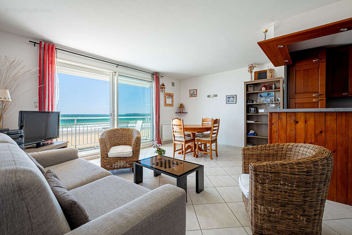 Pornichet face mer - appartement t2 bis - vue  sur l'océan - photo 2