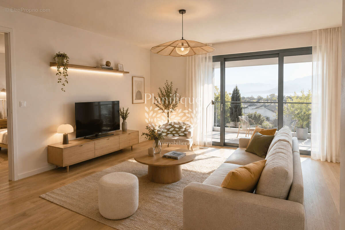 Superbe T3 avec balcon   Vue lac, Thonon-les-Bains, aux portes de Genève - photo 2
