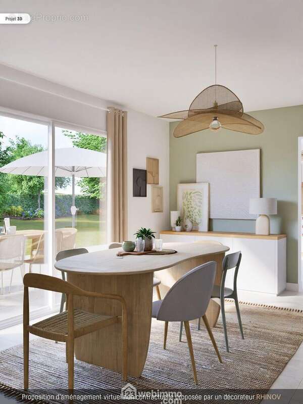 Et une salle à manger côté terrasse. - Maison à QUINCAY