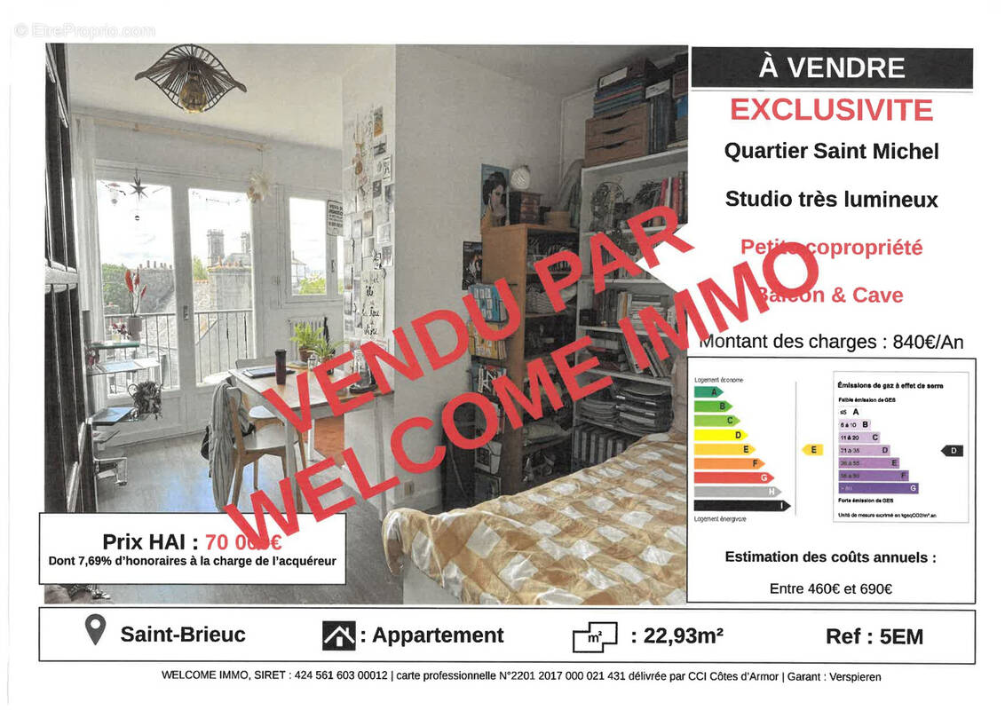 Appartement à SAINT-BRIEUC