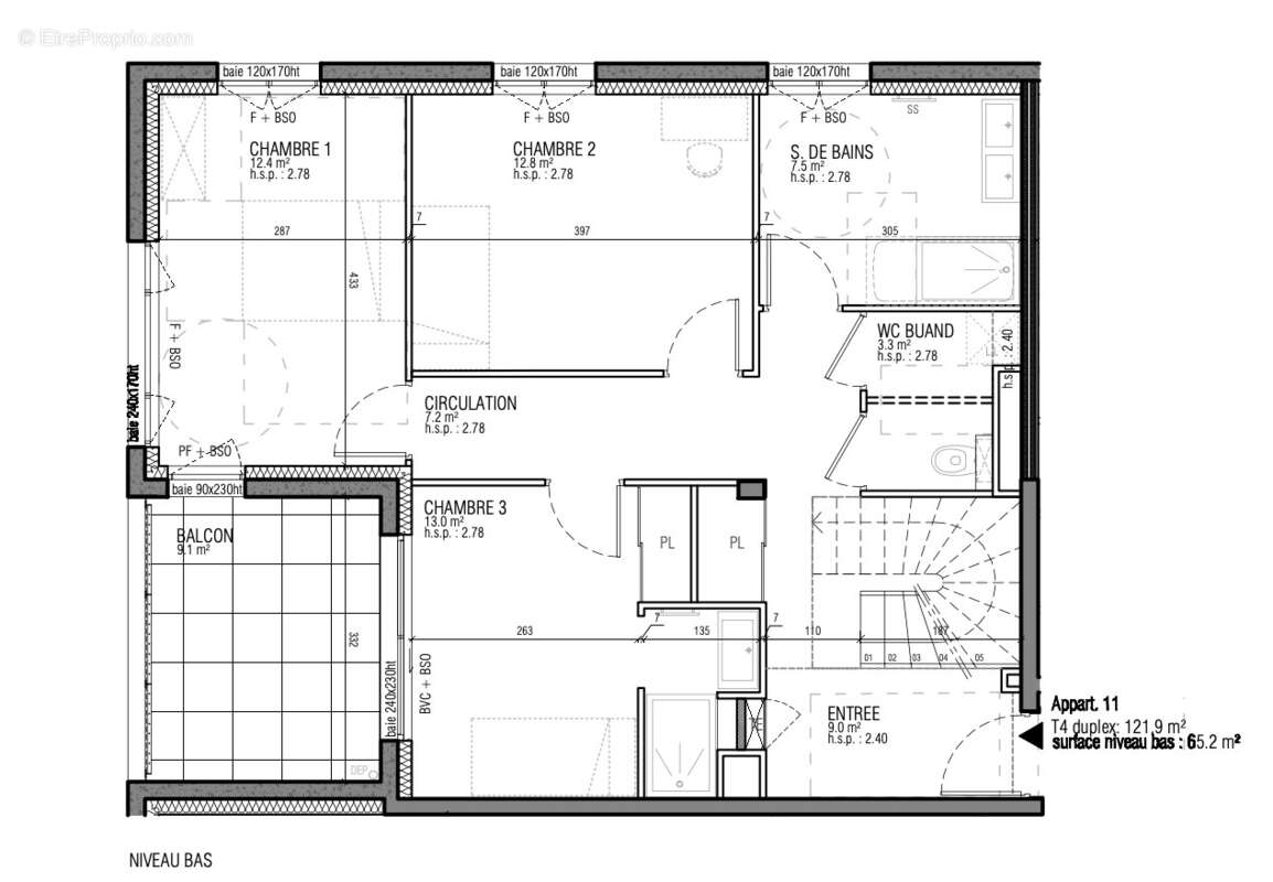 Appartement à LA TOUR-DE-SALVAGNY