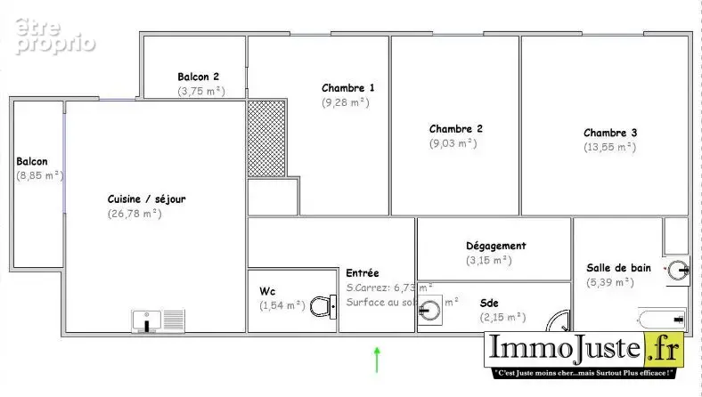 Appartement 4 pièces 78 m² à vendre à Guyancourt (78280) - photo 9