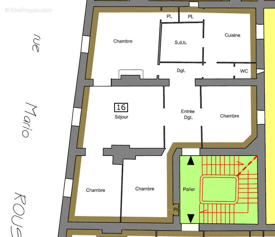 Appartement bourgeois 5 pièces àrénover de 139 m2 centre ville de Sète - photo 11