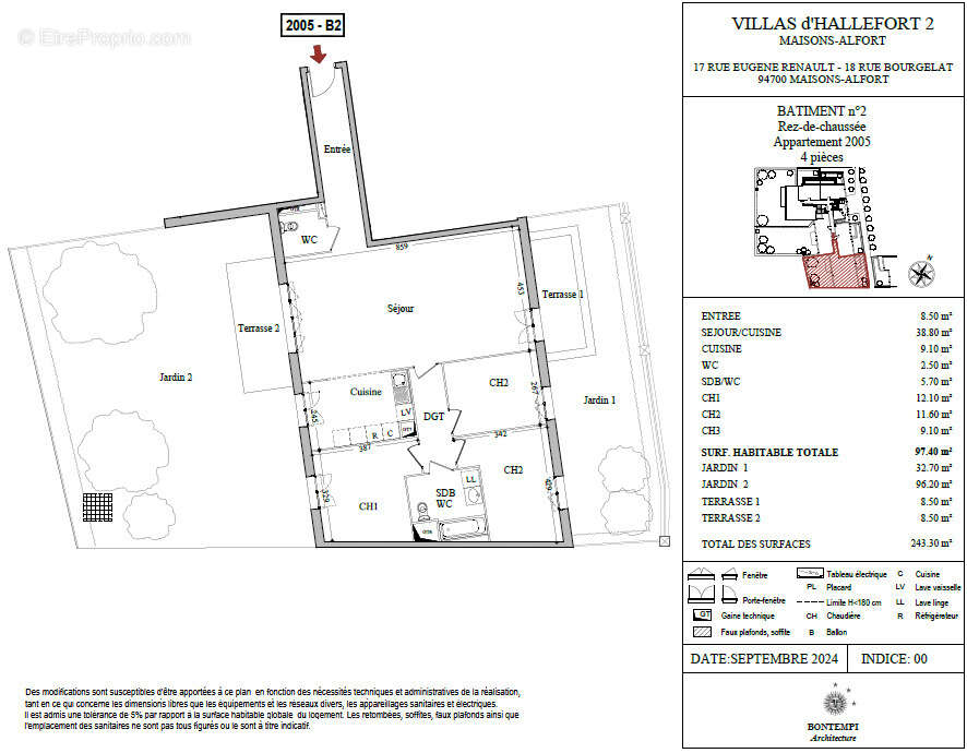 Appartement à MAISONS-ALFORT