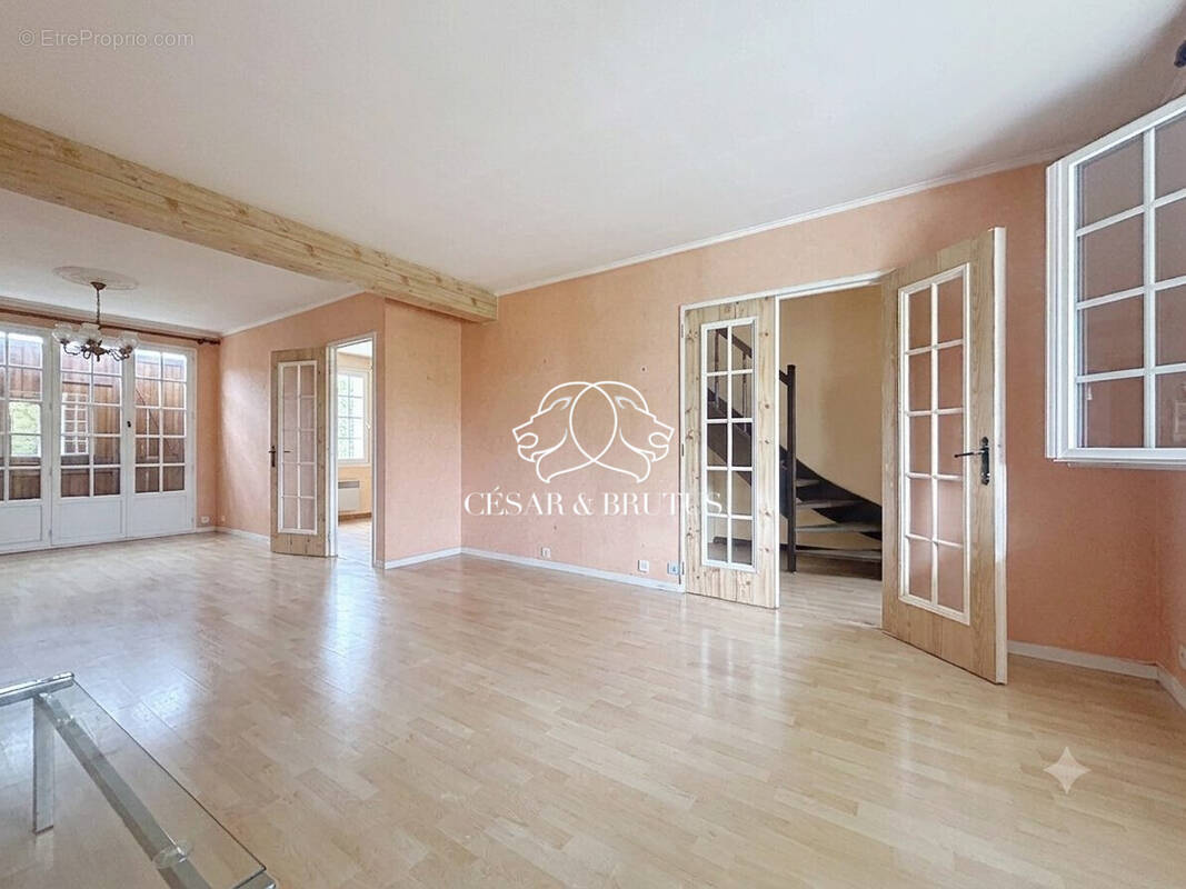 entrée + séjour salle a manger - Maison à MEYZIEU