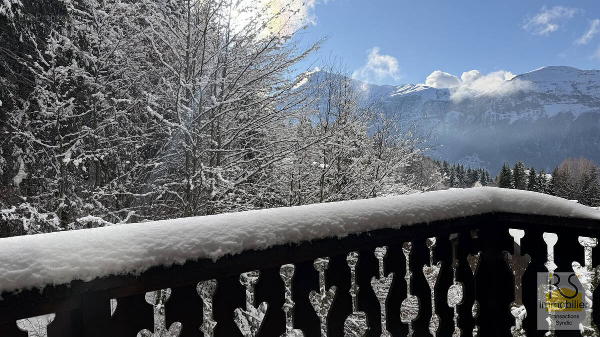 Balcon exposé sud vue montagnes - Appartement à ARACHES-LA-FRASSE