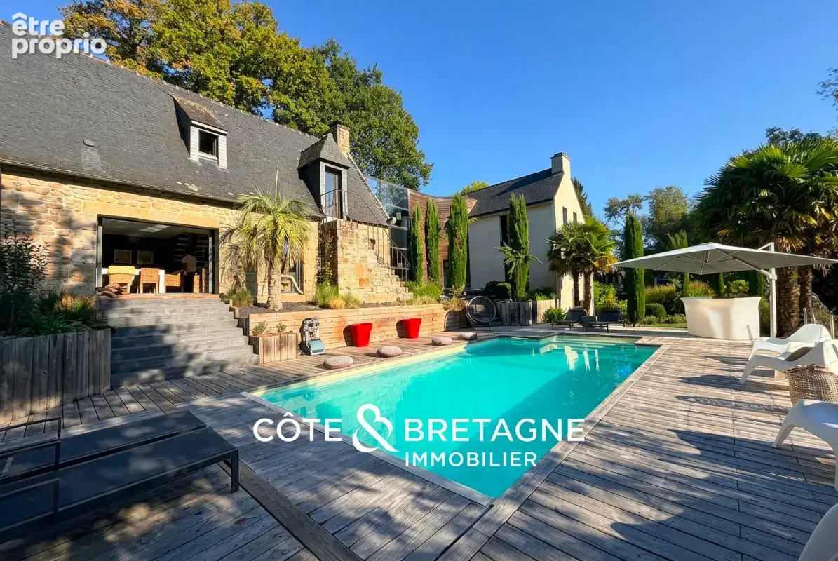Propriete de prestige avec piscine proche saint-brieuc dans un ecrin de verdure  ref 2026177 - photo 3