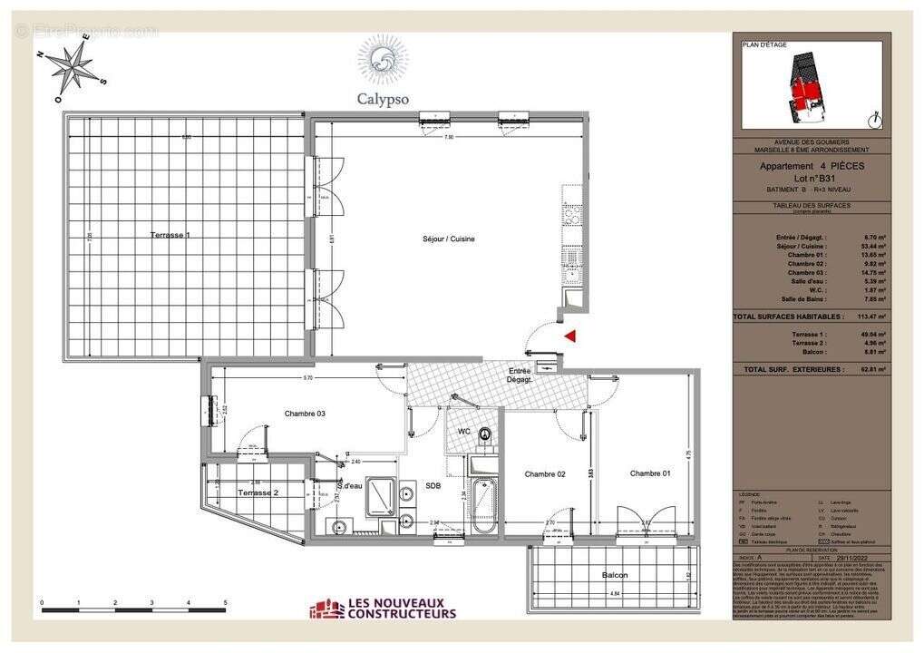 Appartement à MARSEILLE-8E