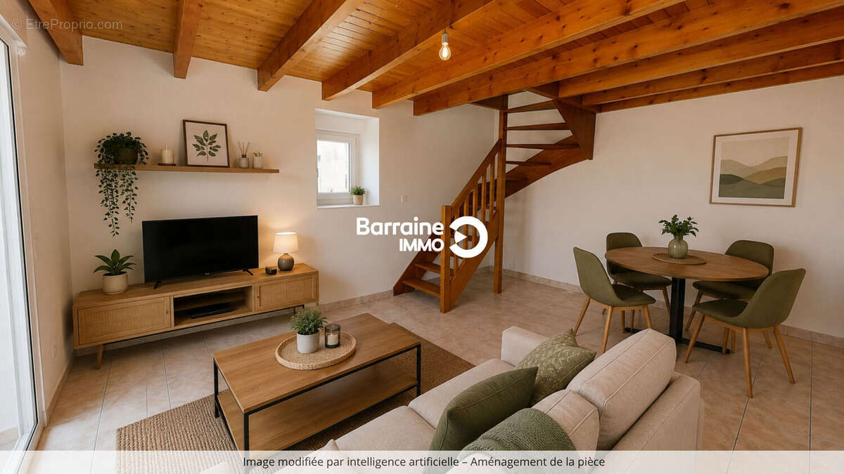 A vendre a locmaria-plouzane maison type maisonnette t2 ideale investissement locatif ou saisonnier - photo 4