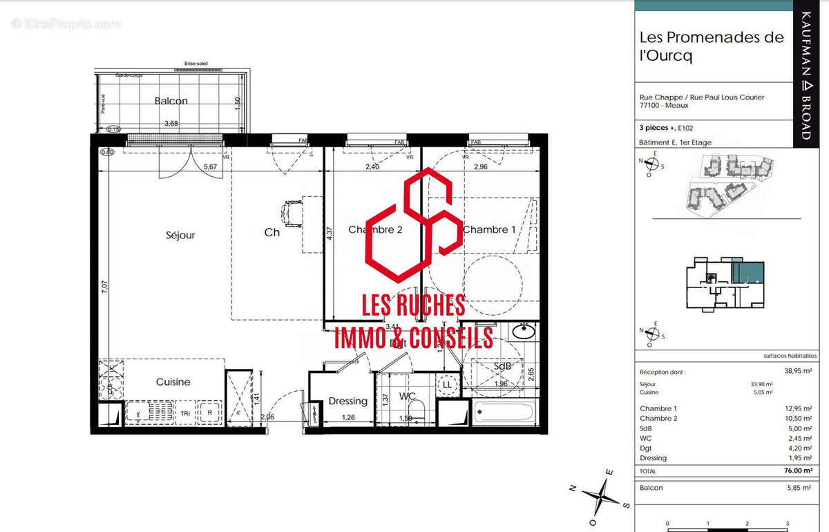 Appartement à GENNEVILLIERS