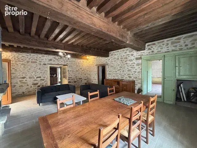 LUCENAY L'EVEQUE, Maison de ville 3 chambres, garage, jardin clos à terminer de rénover. - photo 2