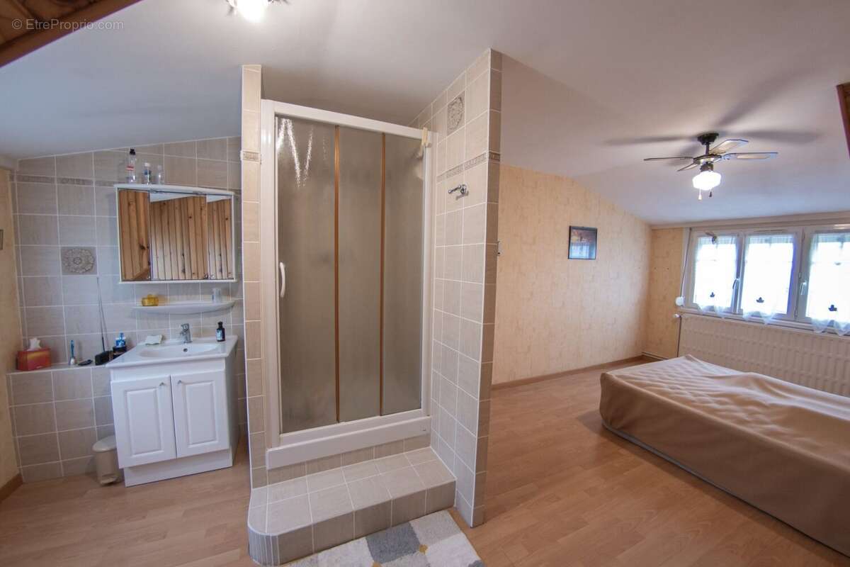 Chambre 3 (Salle d&#039;eau privative) - Maison à MEZY-SUR-SEINE