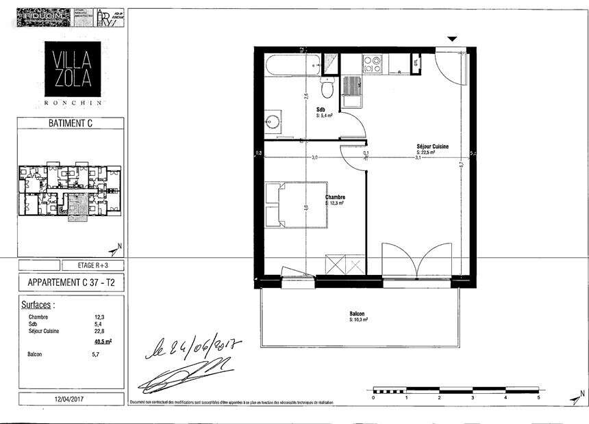 Appartement à RONCHIN