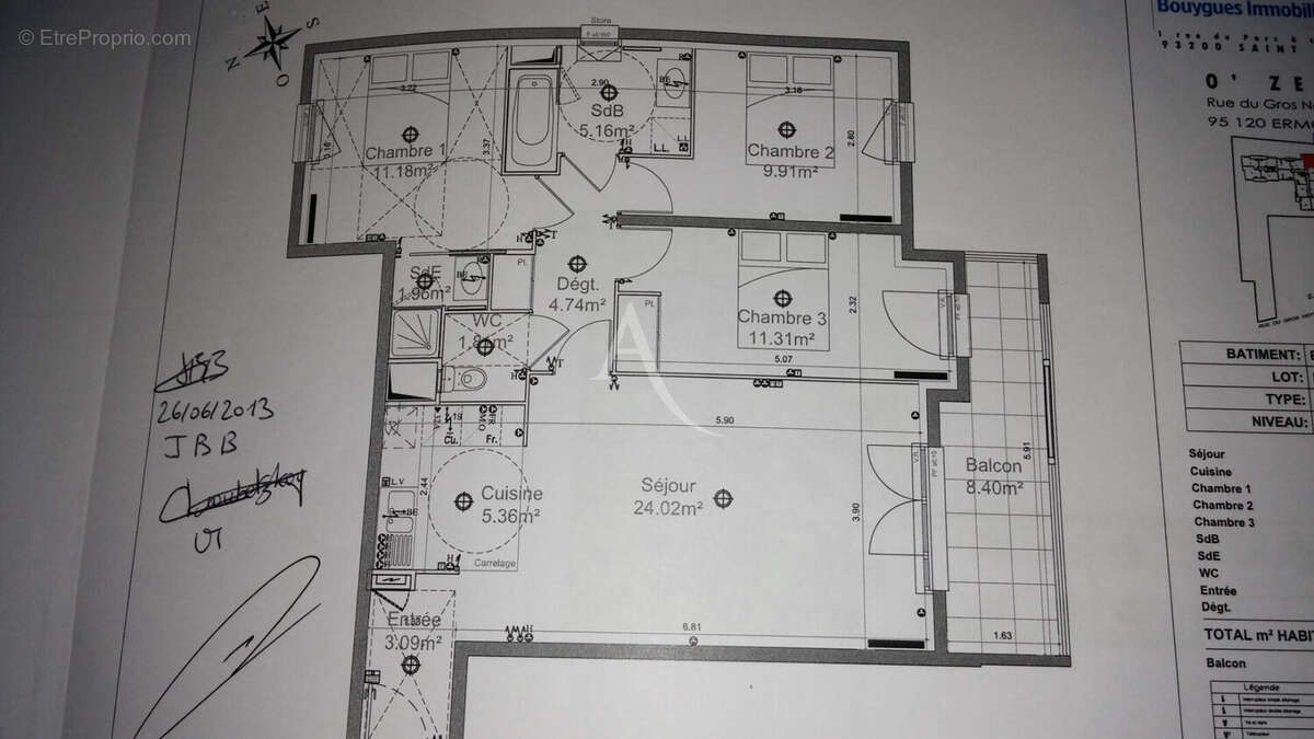 Appartement Ermont 4 pièce(s) 78.54 m2 - photo 10