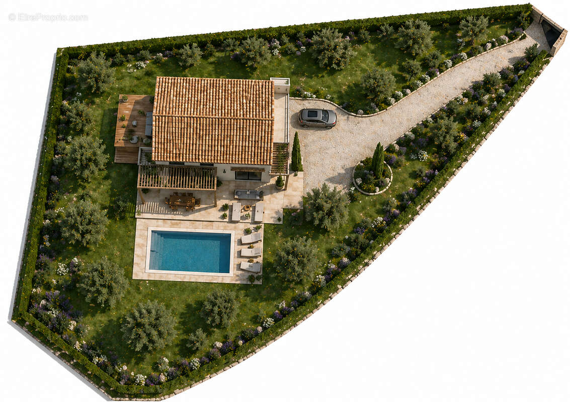 Terrain constructible Montferrier Sur Lez 962 m2 - photo 5