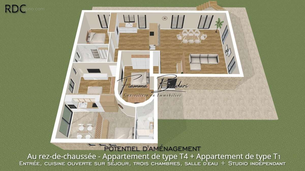 À vendre Villa 7 pièces de 205 m², Terrain 2 700 m², Havre de paix, Folelli, Penta di Casinca, Haute-Corse (20) - photo 16