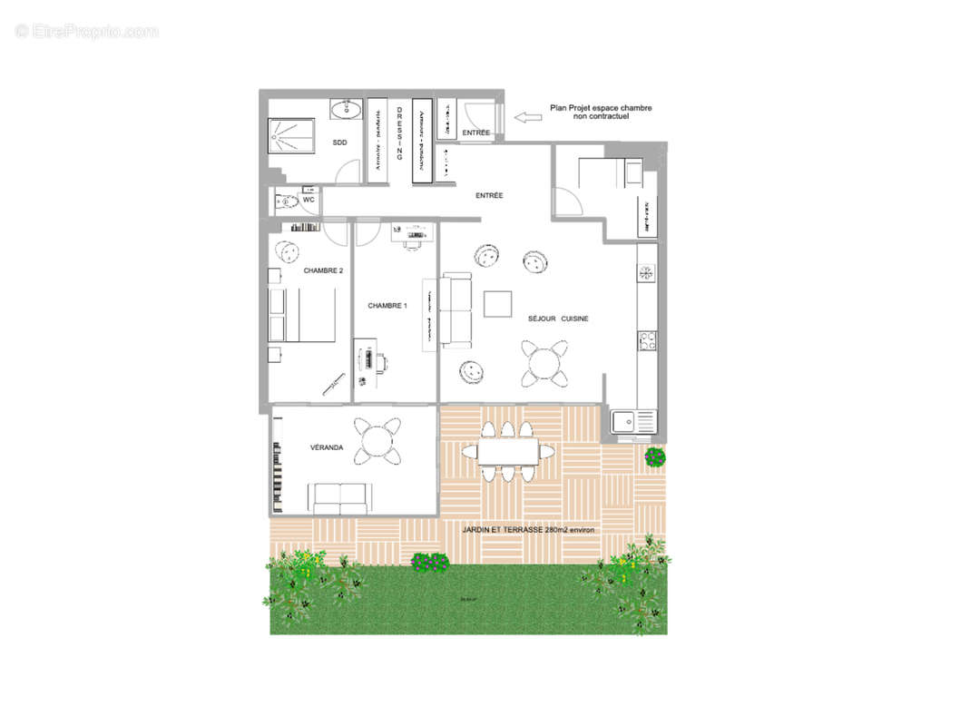 Appartement avec grand jardin et parking - photo 10
