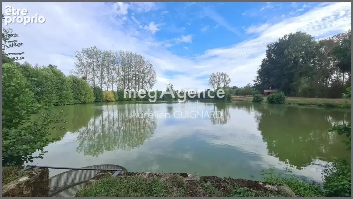 Plan d'eau clos et arboré, cabane de pêche - photo 11