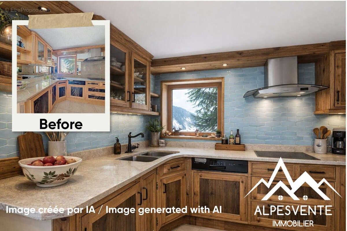 Avendre-chalet-morzine-4chambres-cuisineIA - Maison à MORZINE