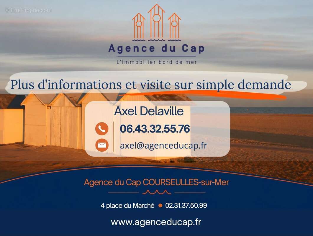 COURSEULLES SUR MER - Duplex 2 chambres jardin & parking - photo 12